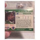 NFL Trading Cards - Cris Carter Eagles & Jordy Nelson Packers Rookie