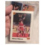 1990s Hakeem Olajuwon Houston Rockets Basketball Card Collection - 3 ct