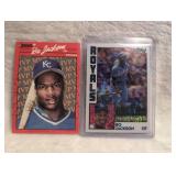 1990 Donruss and 2019 Topps Bo Jackson Kansas City Royals Baseball Card Lot - 2 ct
