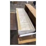 GIANTEX WOOD RAISED GARDEN BED, PLANTING BED WITH CORNER DRAINAGE, NON-WOVEN LINER FOR GROWING VEGETABLES, FLOWERS, HERBS, FRUITS, 89âX23.5âX16â DIVISIBLE PLANTER BOX FOR BACKYARD, GARD