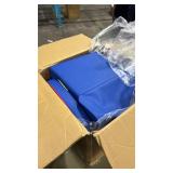 Blue Faux Leather Upholstery Kids Recliner Gaming Sofa w/Side Pockets - Retail: $134