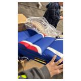 Blue Faux Leather Upholstery Kids Recliner Gaming Sofa w/Side Pockets - Retail: $134