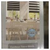 Persilux Cordless Zebra Blinds for Windows Shades (65\" W x 72\" H, White) Dual Layer Fabric Light Control for Day and Night Room Darkening Sheer Roller Shades for Home, Bedroom and Office - Retail: $