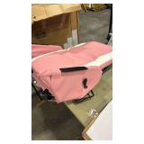 Pink Massage Gaming Chair by Costway (small tear in fabric of left arm rest, see pic) (some pieces assembled, otherwise there is loose hardware) - Retail: $0