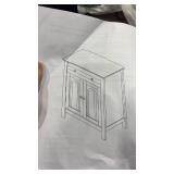 costway Bathroom Cabinet with Drawer and Adjustable Shelf - Retail: $0