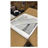 Costway Contemporary MDF and Candlenut Dressing Table with 4 Drawers in Black - Retail: $250