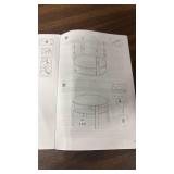 29.5in Round Coffee Table w/ Storage - Retail: $0