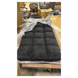 Adjustable 14 Position Floor Chair Folding Lazy Gaming Sofa Cushioned Black (tear on seam, can be repaired) - Retail: $0