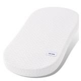 Pro Goleem Baby Bassinet Mattress Pad 30x18' Peanut Hourglass, Waterproof Soft Cover Gel Memory Foam, Dual Side Cradle Mattress Fit Halo BassiNest Bassinet Series - Retail: $56'