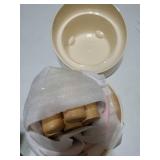 Ceramic Elevated Cat Bowls with Wooden Stand Set, Adjustable Raised Pet Bowls for Small Dogs & Cats, Anti - Slip Rubber Pad, Leak - Proof, Lead & Cadmium Free, Whisker - Friendly, Pink - Retail: $32