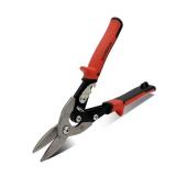 10 Inch Aviation Tin Snips, Regular Straight Cut, Heavy Duty CR-MO Metal Cutter with Double Lever, Scale Markings & Safety Lock, Shears Scissors for Cutting Metal Sheet - Retail: $18