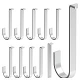 Aluminum Alloy No Damage Vinyl Siding Hooks Hangers with 1 pcs Crowbar, for Hanging Outdoor Decor (10 pcs) - Retail: $12