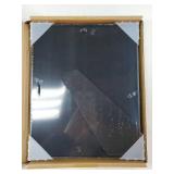 8x10 Picture Frame, Black Aluminum Metal Photo Frames with HD Glass, Fits 5x7 with Mat or 8 x 10 without Mat, Display for Wall and Table - Retail: $15