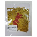 Housewarming Party Centerpiece Sticks New Home Who Dis Party Decoration for Table Gold Glitter - Retail: $9