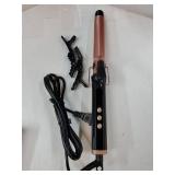 Hair Curling Wand Professional Curling Iron, Ceramic Hair Curler Wand with Heat-Resistant Glove, Dual Voltage (1 Inch) - Retail: $23