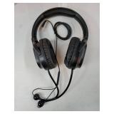 Air Tube Headphones Air Tube Headset Over The Ear Headphones Wired Airtube Headset with 3.5mm Jack - Black