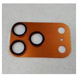 iPhone 17 Pro Camera Lens Protector - [12FT Shatterproof Military Grade] [Strong Adsorption] Top 9H+ Tempered Glass Camera Screen Full Protective Cover Case Friendly,Cosmic Orange - Retail: $15