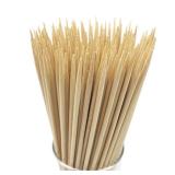 Natural Bamboo Skewers for BBQ Appetizer Fruit Cocktail Kabob Chocolate Fountain Grilling Barbecue Kitchen Crafting and Party.