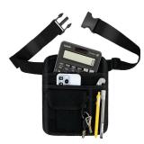 Restaurant Waiter Waist Pouch Bag, Serving Apron with Multiple Pockets, Adjustable Belt for Waitress and Bartender Black - Retail: $9
