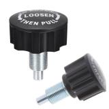 2 Pack Exercise Bike Pull Pin Spring Knob Replacement Universal M16 Pop Screw Height Adjust Locking Grip for Statioanry Cycling Bicyle Fitness Equipment Machines Weight Bench Bikes - Retail: $10