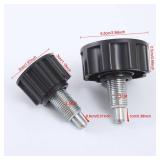 2 Pack Exercise Bike Pull Pin Spring Knob Replacement Universal M16 Pop Screw Height Adjust Locking Grip for Statioanry Cycling Bicyle Fitness Equipment Machines Weight Bench Bikes - Retail: $10
