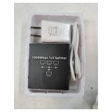 Ethernet Splitter 1 to 3 High Speed 1000Mbps, LAN with USB Power Cable, RJ45 for Cat5/5e/6/7/8 Cable Gigabit Internet [3 Devices Simultaneously Networking]