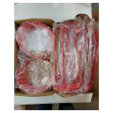 9PCS Grille Inserts Headlight Cover Kit Fitment for Jeep (2020-2023) Gladiator JT (Red, JT) - Retail: $26