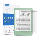 2 Pack Matte Tempered Glass Screen Protector for 6 Kindle 2024 and 2022 (11 Generation), Kobo Nia, and PocketBook - Fingerprint Resistance, Anti-Bubble 9H Hardness Film - Retail: $9'