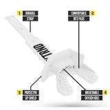 Football Mouth Guard, Football Mouthpiece with Strap, Fits Adult & Youth (White) - Retail: $20