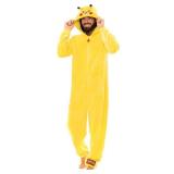 Pokemon Men's Onesie Pikachu Yellow Medium - Retail: $60