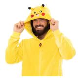 Pokemon Men's Onesie Pikachu Yellow Medium - Retail: $60