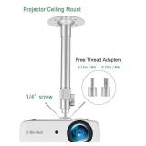 2-Be-Best Upgraded Projector Mount,14-24in / 37-62cm Projector Ceiling Mount Extendable Ceiling Projectors Mounts Adjustable Angle 360° Rotation Drop Ceiling Projectors Mounts Silver - Retail: $29