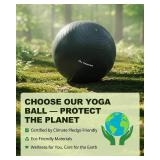 Exercise Ball for Yoga, Pilates & Fitness Stability Ball Equipment for Home Gym & Office Chair, Core & Balance Training Accessories, Physical Therapy Equipment, Quick Pump Included, 5 Sizes - Retail: 