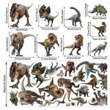 22 Dinosaur Wall Decals - Peel & Stick Removable Dinosaur Wall Stickers for Boys, Kids, Adults & Home Decoration - Retail: $12