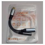 USB C to 3.5mm Headphone and Charger Adapter, 2-in-1 USB Type C to Aux Jack Dongle Cable with PD 60W Fast Charging for iPhone 15 16 17 Pro Max Air, Samsung Galaxy S23 S24 S25 Ultra, Note 20, iPad Pro 