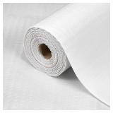 Drawer Shelf Liner for Kitchen Cabinets, Non Adhesive Slip Resistant Shelf Paper Easy to Clean, Strong Grip Thickened Waterproof Washable Mats for Pantry Shelves Cupboard Dresser(White, 12 in x 10 FT)