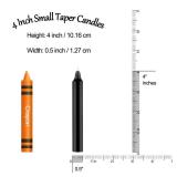 Spell Chime Candles 20 pcs Black Candles, 4 Tall Unscented Mini Taper Candle Magic Candle for Witchcraft, Wiccan Altar, Rituals, Prayer, Meditation, Birthday, Party, Home Decor, Halloween - Retail: $8