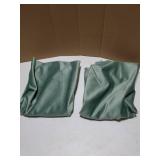 Sage Velvet Throw Pillow Covers 18x18 inch Set of 2 for Living Room Couch Sofa Bedroom Decorative Square Solid Soft Cushion Cases with Invisible Zipper - Retail: $14