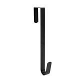 15 Wreath Hanger for Front Door, Sturdy Steel Wreath Door Hanger, Over The Door Hanger Hook (Black,1) - Retail: $7'