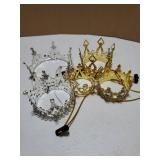 5 Pcs Dog Crown Headband Puppies Rabbit Cat Hat for Birthday Party Rhinestone Faux Pearl Crown with Adjustable Strap for Pet Wedding Adoption Celebration Hair Accessories Photo Prop - Retail: $19