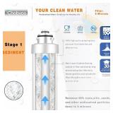 2 Stage Water Filter Replacement for Brio NFMCTO5MS2 and NFMPP5M, Compatible with The UVF2 Series Models of Brio Bottleless Water Cooler Dispensers, 1500 Gallons, Leak-free, 2 Counts - Retail: $59