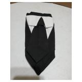 Dog Tuxedo Adjustable Buckle Formal with Bow Tie Costume Pet Party Tux Bandana Dog Wedding Collar for Small Medium Large (Black Tie-L)