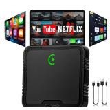 Wireless CarPlay Adapter, Car Play Adapter with Netflix/YouTube/TF Card Plug & Play Dongle Support, Ai Box USB Dongle for Android Auto from 2015&iPhone iOS10+ - Retail: $120