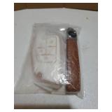 Chevy Key Fob Cover with Keychain Soft TPU Protection Case Compatible with 2021-2026 Chevy Tahoe Suburban Equinox Blazer GMC Yukon Denali Silverado 5-Buttons(Gold Trim Ivory) - Retail: $14