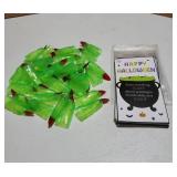 33Pcs Halloween Witch Finger Pointer Reading Vampire Fingers Nail Set Glow in The Dark Fake Fingers Nail Trick Props for Costume Cosplay Party Accessories (Luminous Color) - Retail: $10