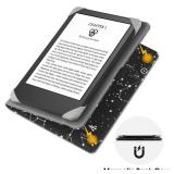 Universal Case for 6 eReaders, Folio Leather Stand Cover with Handstrap Compatible with All 6 inch Paperwhite/Kobo/Tolino/Pocketook/E-Book Reader-COS - Retail: $30'