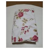 Round Waterproof Vinyl Table Cloth, Plastic Tablecloth with Flannel Backing, Wipeable Table Cover for Dinner, Picnic, Indoor and Outdoor (Pink Flowers, 60)