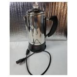 Elite Gourmet EC924 Electric Coffee Percolator, BPA Free, Keep Warm, Clear Brew Progress Knob, Cool-Touch Handle, Cordless Serve, 12-Cup, Stainless Steel - Retail: $46