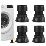 Anti Vibration Pads for Washing Machine - 3.93''-5.12'' inches Adjustable Washer Anti-Vibration Pads 4 Pack, Noise Reducing Anti Slip Anti Vibration Rubber Variety Washing Machine - Retail: $20