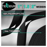 1.5 Inch Webbing â Black â 10 Yards â 1.5â Webbing for Climbing Outdoors Indoors Crafting DIY - Retail: $12